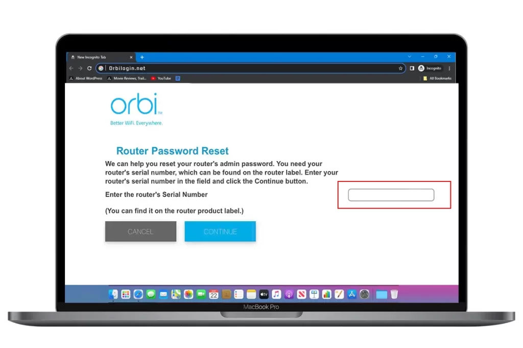 How to Reset the Orbi Router Login Password